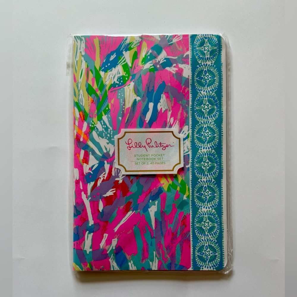 NWT Lilly Pulitzer Student Notebook Set of 2